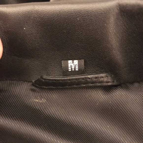 Unisex Black Leather Blazer Jacket - Picture 9 of 9